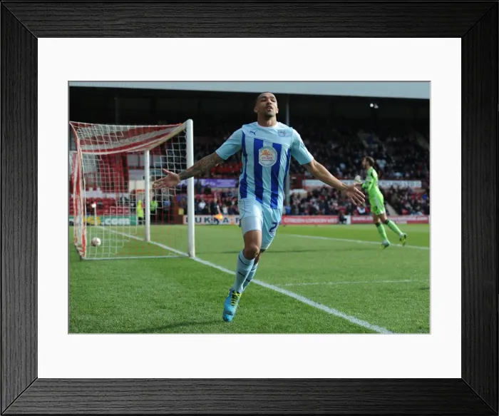 Framed Print : Callum Wilson's Strike: Coventry City's Triumph at Brentford's Griffin Park (Sky Bet League One) Framed Print : Callum Wilson's Strike: Coventry City's Triumph at Brentford's Griffin Park (Sky Bet League One)