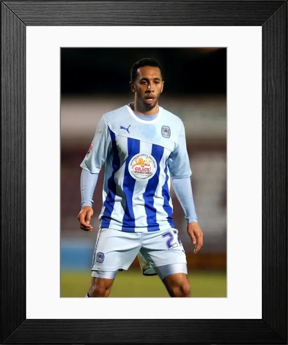 Framed Print : Sky Bet League One Showdown: Coventry City vs Stevenage - Anton Robinson's Action-Packed Performance at Sixfields Stadium Framed Print : Sky Bet League One Showdown: Coventry City vs Stevenage - Anton Robinson's Action-Packed Performance at Sixfields Stadium