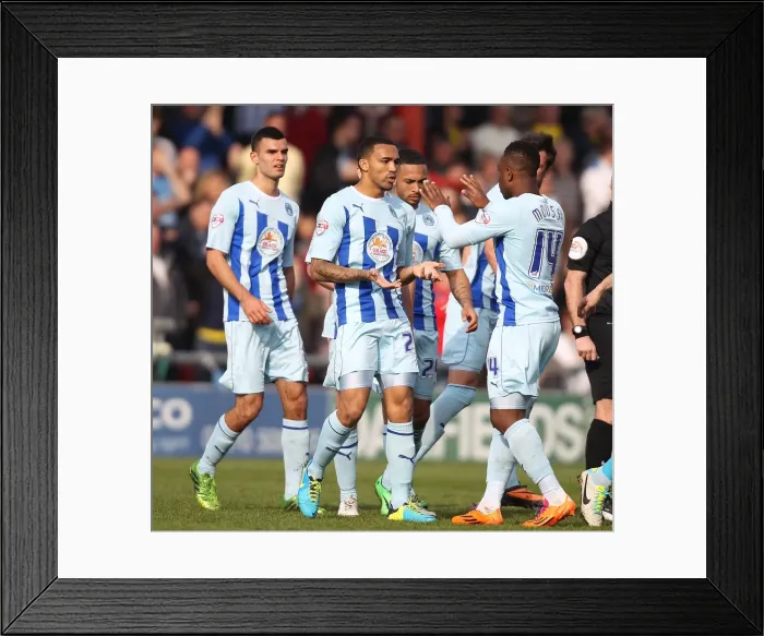 Framed Print : Coventry City's Callum Wilson Scores Game-Winning Goal Against Crewe Alexandra in Sky Bet League One Framed Print : Coventry City's Callum Wilson Scores Game-Winning Goal Against Crewe Alexandra in Sky Bet League One