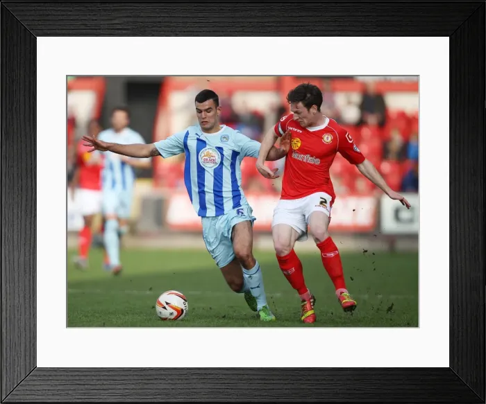 Framed Print : Intense Rivalry: Matt Tootle vs. Conor Thomas Battle in Coventry City's Sky Bet League One Clash at Crewe Alexandra Framed Print : Intense Rivalry: Matt Tootle vs. Conor Thomas Battle in Coventry City's Sky Bet League One Clash at Crewe Alexandra