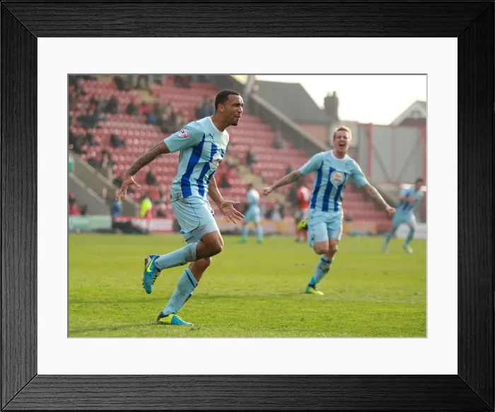 Framed Print : Callum Wilson's Game-winning Goal: Coventry City Secures Sky Bet League One Victory over Crewe Alexandra