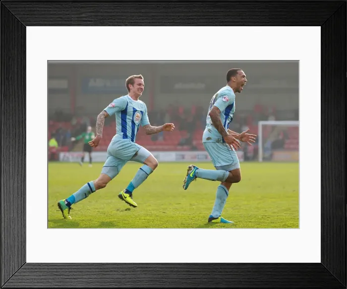 Framed Print : Callum Wilson's Dramatic Winning Goal: Coventry City Secures Victory over Crewe Alexandra Framed Print : Callum Wilson's Dramatic Winning Goal: Coventry City Secures Victory over Crewe Alexandra