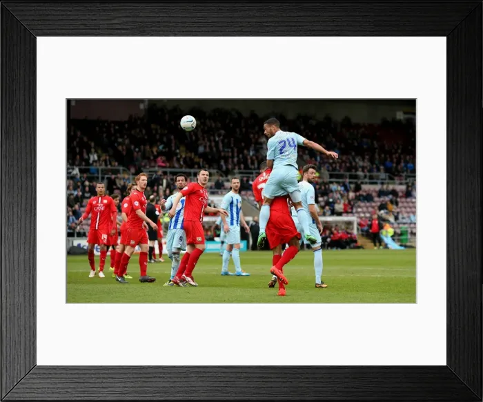 Framed Print : Jordan Clarke's Dramatic Header: Coventry City Secures Victory Over Milton Keynes Dons (Sky Bet League One, 2014) Framed Print : Jordan Clarke's Dramatic Header: Coventry City Secures Victory Over Milton Keynes Dons (Sky Bet League One, 2014)