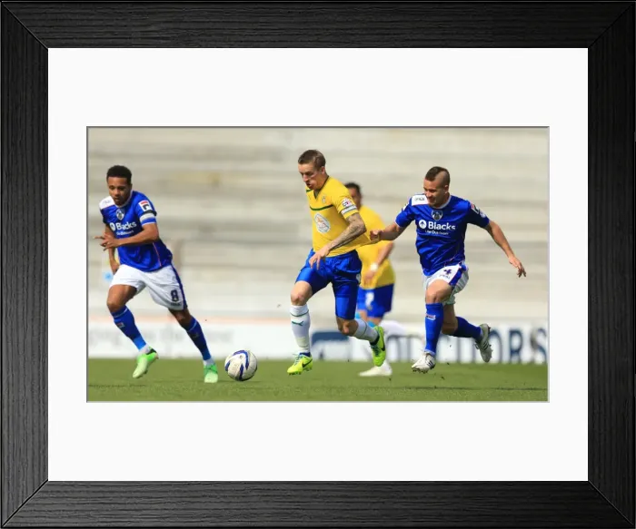 Framed Print : Wesolowski vs. Baker: A Rivalry Ignited in Oldham Athletic vs. Coventry City League One Clash (April 2014) Framed Print : Wesolowski vs. Baker: A Rivalry Ignited in Oldham Athletic vs. Coventry City League One Clash (April 2014)
