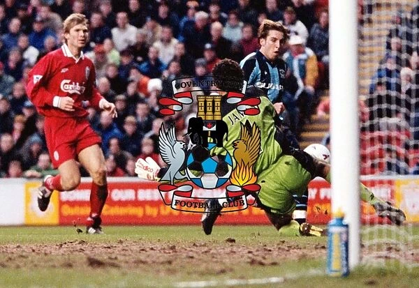 90s Rivalry: Darren Huckerby Scores the Stunner Past David James - Liverpool vs. Coventry City