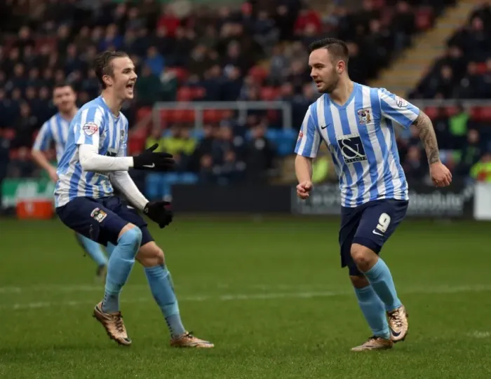Framed Print : Adam Armstrong Scores Penalty Goal: Coventry City's Triumph over Crewe Alexandra in Sky Bet League One Framed Print : Adam Armstrong Scores Penalty Goal: Coventry City's Triumph over Crewe Alexandra in Sky Bet League One