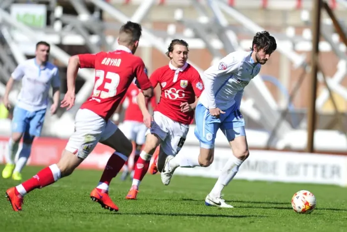 Framed Print : Adam Barton in Action: Coventry City vs. Bristol City, Sky Bet League One at Ashton Gate Framed Print : Adam Barton in Action: Coventry City vs. Bristol City, Sky Bet League One at Ashton Gate