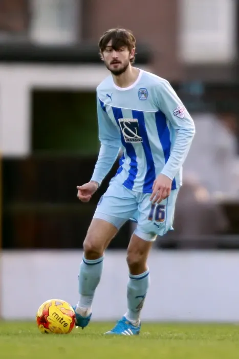 Framed Print : Adam Barton in Action: Coventry City vs Port Vale at Vale Park, Sky Bet League One