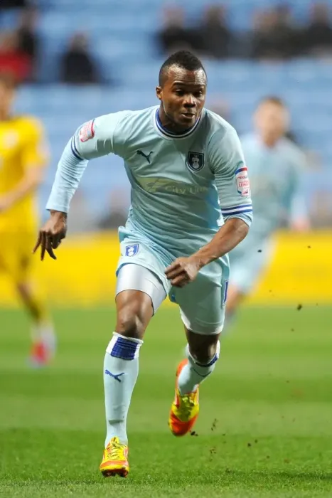 Framed Print : Alex Nimely Scores: Coventry City's Thrilling Victory Over Crystal Palace (Npower Championship, 6-3-2012) Framed Print : Alex Nimely Scores: Coventry City's Thrilling Victory Over Crystal Palace (Npower Championship, 6-3-2012)