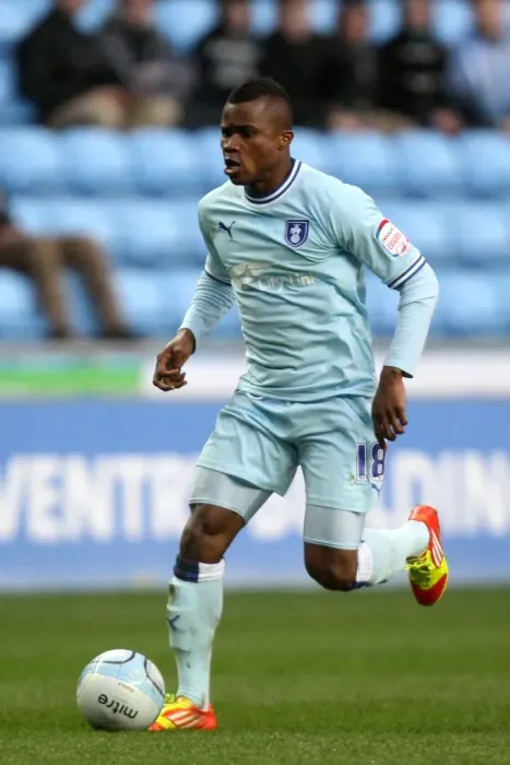Framed Print : Alex Nimely Scores the Game-Winning Goal: Coventry City vs Middlesbrough (Npower Championship, 21-01-2012)