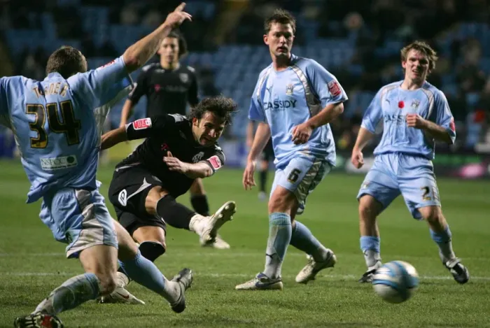 Framed Print : Andrade's Hat-Trick: Coventry City vs. West Bromwich Albion in Championship Action (12-11-2007) Framed Print : Andrade's Hat-Trick: Coventry City vs. West Bromwich Albion in Championship Action (12-11-2007)