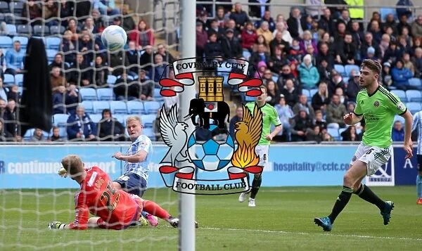 Andy Rose Scores Coventry City's Second Goal Against Sheffield United in Sky Bet League One (Ricoh Arena)