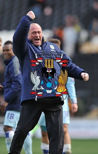 Andy Thorn and Coventry City Celebrate Escape from Championship Relegation Zone after Victory against Hull City (March 31, 2012)