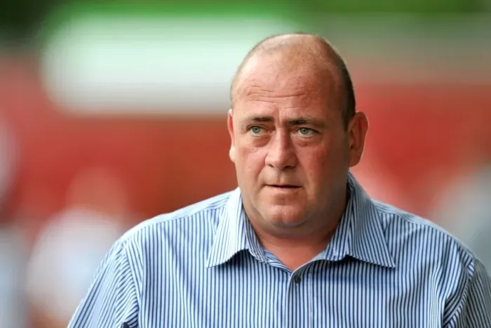 Framed Print : Andy Thorn Kicks Off Coventry City's Pre-Season Training at Accrington Stanley's Crown Ground