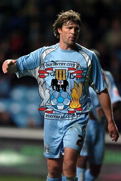 Arjan De Zeeuw in Action: Coventry City vs. West Bromwich Albion - Championship Clash at Ricoh Arena (12-11-2007)