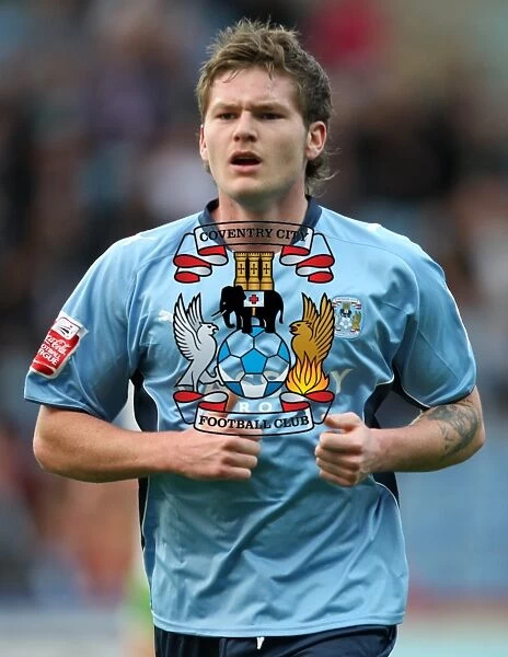 Aron Gunnarsson in Action: Coventry City vs Reading, Championship 2009 at Ricoh Arena