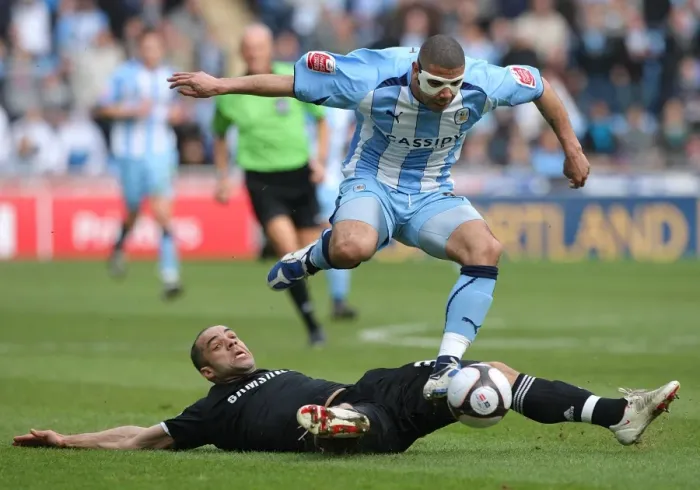 Framed Print : Battle for the Ball: Coventry City vs. Chelsea in the FA Cup Sixth Round Framed Print : Battle for the Ball: Coventry City vs. Chelsea in the FA Cup Sixth Round