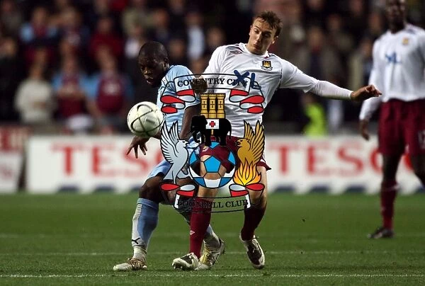 Battle for the Ball: Coventry City vs. West Ham United in Carling Cup Fourth Round