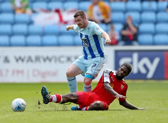 Framed Print : Battle for the Ball: John Fleck vs. Anthony Grant - Coventry City vs. Crewe Alexandra (Sky Bet League One) Framed Print : Battle for the Ball: John Fleck vs. Anthony Grant - Coventry City vs. Crewe Alexandra (Sky Bet League One)