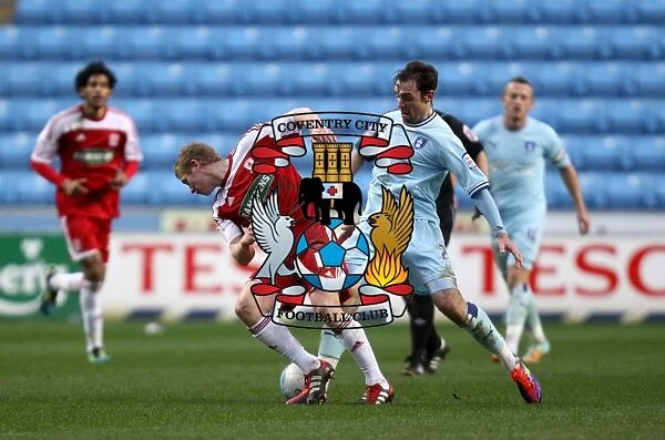 Battle for the Ball: Keogh vs. Robson - Coventry City vs. Middlesbrough Championship Clash (21-01-2012)