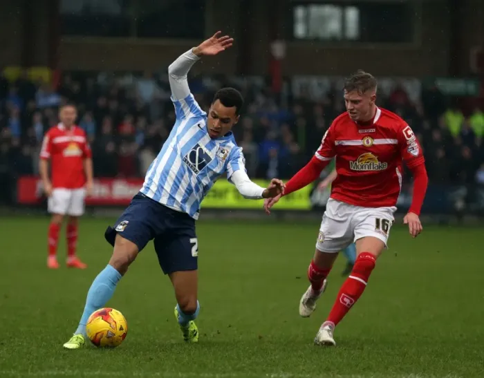 Framed Print : Battle for the Ball: King vs. Murphy - Intense Rivalry in Sky Bet League One Clash between Crewe Alexandra and Coventry City Framed Print : Battle for the Ball: King vs. Murphy - Intense Rivalry in Sky Bet League One Clash between Crewe Alexandra and Coventry City
