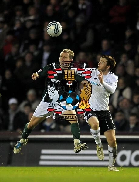 Battle for the Ball: McSheffrey vs. Brayford in Coventry City's Championship Showdown at Derby County