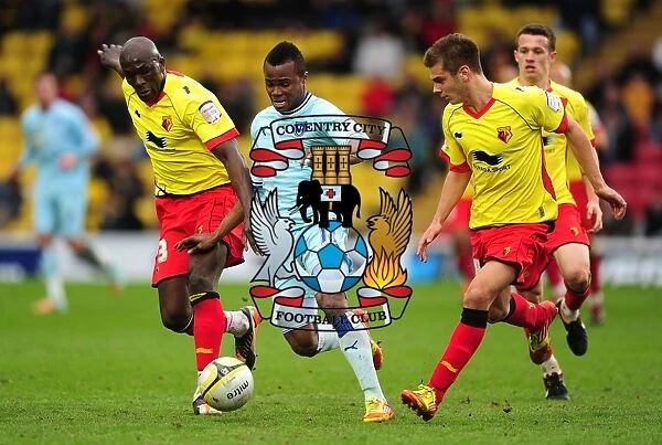 Battle for the Ball: Nimely vs. Kacaniklic - Coventry City vs. Watford, Npower Championship (17-03-2012)
