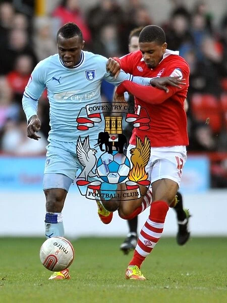 Battle for the Ball: Nimely vs McCleary in Nottingham Forest vs Coventry City Championship Clash (18-02-2012)