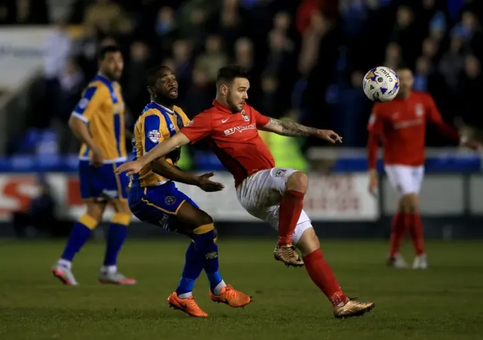 Framed Print : Battle for the Ball: Ogogo vs. Armstrong - Coventry City vs. Shrewsbury Town Rivalry in Sky Bet League One Framed Print : Battle for the Ball: Ogogo vs. Armstrong - Coventry City vs. Shrewsbury Town Rivalry in Sky Bet League One