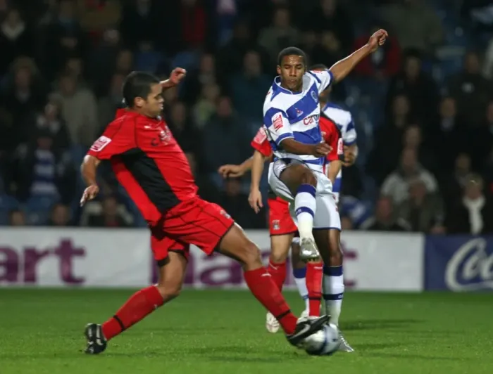 Framed Print : Battle for the Ball: Scott Sinclair vs. Marcus Hall - Coventry City vs. Queens Park Rangers, Championship 2007 Framed Print : Battle for the Ball: Scott Sinclair vs. Marcus Hall - Coventry City vs. Queens Park Rangers, Championship 2007