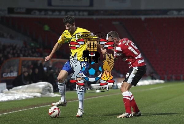 Battle for the Ball: Tommy Spurr vs. Adam Barton, Doncaster Rovers vs. Coventry City, Npower Football League One