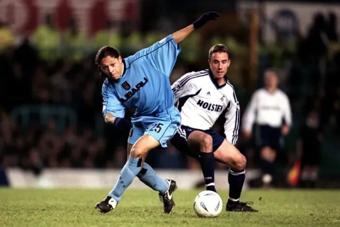 Framed Print : Battle of the Blues: Coventry City vs. Tottenham Hotspur in the FA Cup Third Round - Jairo Martinez vs. Chris Perry (January 16, 2002) Framed Print : Battle of the Blues: Coventry City vs. Tottenham Hotspur in the FA Cup Third Round - Jairo Martinez vs. Chris Perry (January 16, 2002)