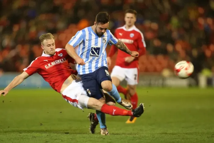 Framed Print : Battle of Oakwell: Marc Roberts vs. Adam Armstrong, Sky Bet League One Clash Between Barnsley and Coventry City Framed Print : Battle of Oakwell: Marc Roberts vs. Adam Armstrong, Sky Bet League One Clash Between Barnsley and Coventry City
