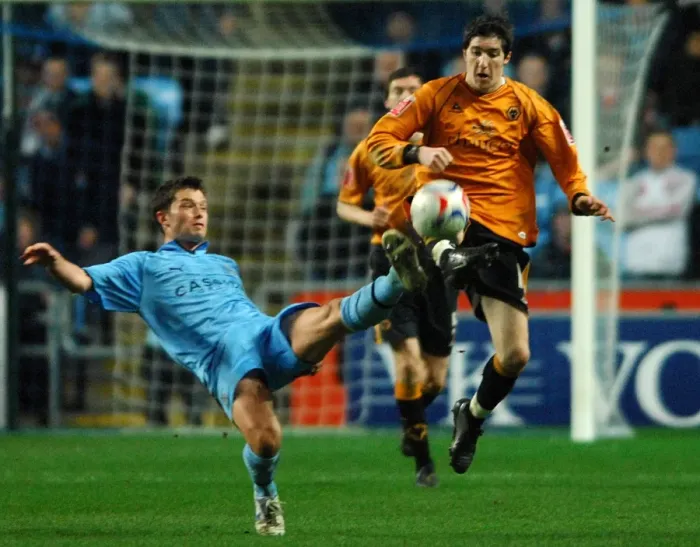 Framed Print : Battle for Supremacy: Coventry City vs. Wolverhampton Wanderers - Edwards vs. Birchall Clash (March 13, 2007) Framed Print : Battle for Supremacy: Coventry City vs. Wolverhampton Wanderers - Edwards vs. Birchall Clash (March 13, 2007)