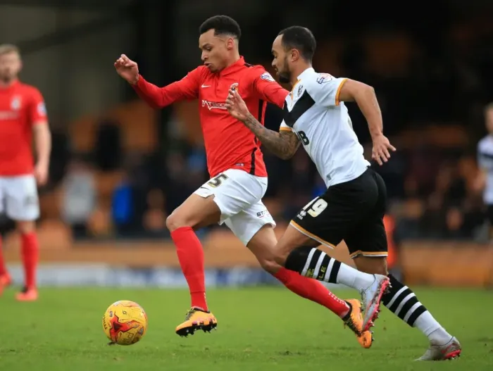Framed Print : Battle at Vale Park: Moore vs. Murphy Showdown - Sky Bet League One Clash Framed Print : Battle at Vale Park: Moore vs. Murphy Showdown - Sky Bet League One Clash