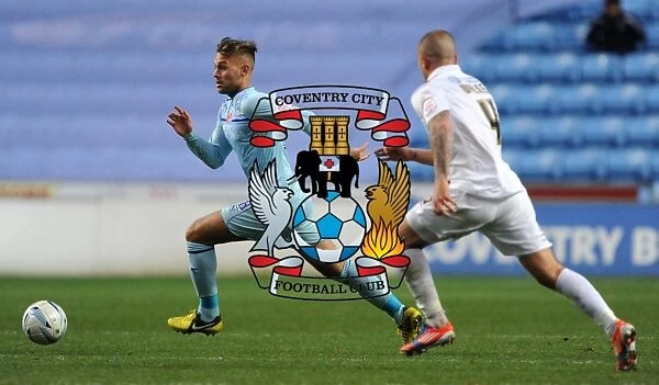 Battling for the Ball: Coventry City vs Scunthorpe United in Football League One at Ricoh Arena