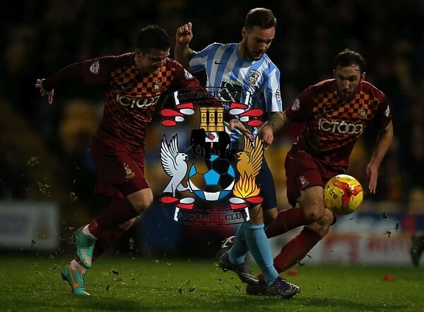 Battling for Control: McArdle, Knott, and Armstrong's Intense Clash in Coventry vs. Bradford League One Match