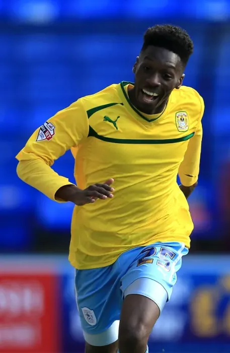 Framed Print : Blair Turgott's Goal: Coventry City Takes Early Lead Against Peterborough United in Sky Bet League One