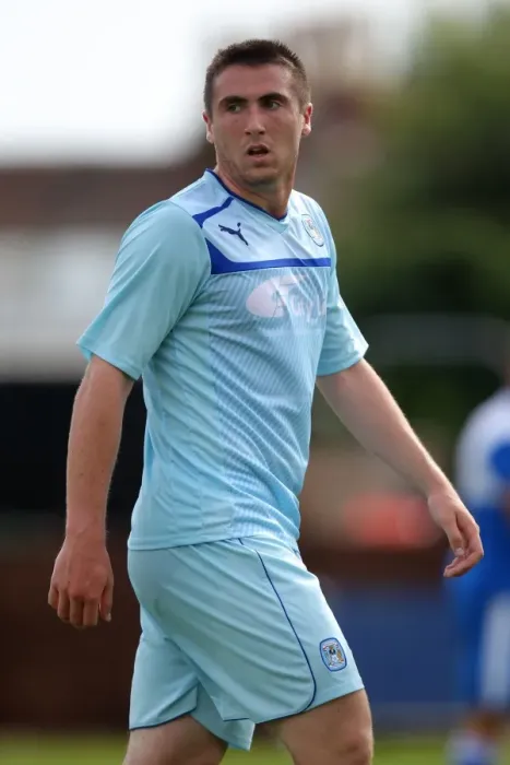Framed Print : Callum Ball in Action: Coventry City vs. Bristol Rovers Pre-Season Friendly at Memorial Ground Framed Print : Callum Ball in Action: Coventry City vs. Bristol Rovers Pre-Season Friendly at Memorial Ground