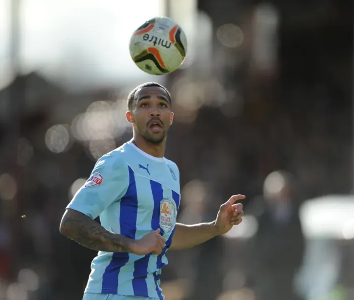 Framed Print : Callum Wilson in Action: Coventry City vs. Brentford at Griffin Park (Sky Bet League One, 2014) Framed Print : Callum Wilson in Action: Coventry City vs. Brentford at Griffin Park (Sky Bet League One, 2014)
