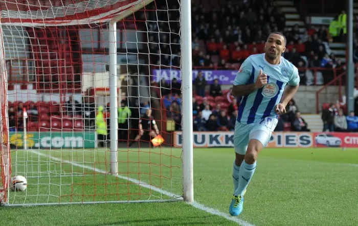 Framed Print : Callum Wilson's Historic Goal: Coventry City's First Win at Brentford's Griffin Park (Sky Bet League One)