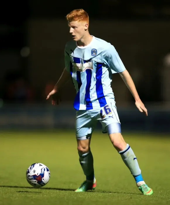 Framed Print : Capital One Cup First Round: Ryan Haynes of Coventry City Faces Off Against Cardiff City at Sixfields Stadium Framed Print : Capital One Cup First Round: Ryan Haynes of Coventry City Faces Off Against Cardiff City at Sixfields Stadium
