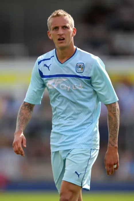 Framed Print : Carl Baker in Action: Coventry City vs. Bristol Rovers (Pre-Season Friendly at Memorial Ground) Framed Print : Carl Baker in Action: Coventry City vs. Bristol Rovers (Pre-Season Friendly at Memorial Ground)