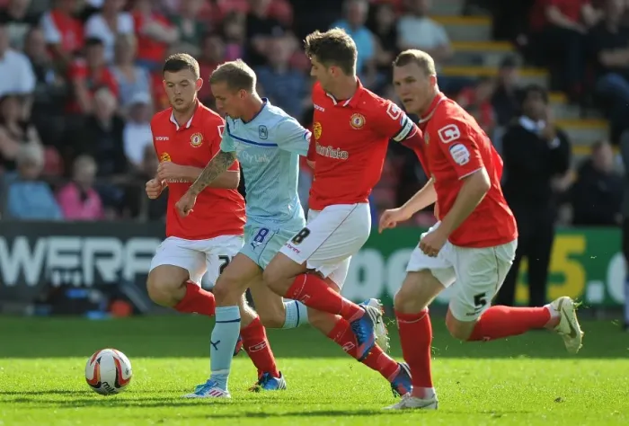 Framed Print : Carl Baker in Action: Coventry City vs. Crewe Alexandra, Football League One, Gresty Road (01-09-2012) Framed Print : Carl Baker in Action: Coventry City vs. Crewe Alexandra, Football League One, Gresty Road (01-09-2012)