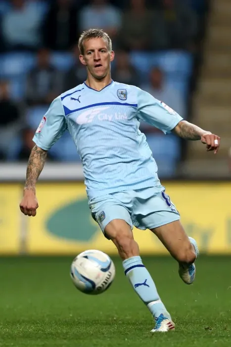 Framed Print : Carl Baker in Action: Coventry City vs Burton Albion, Johnstones Paint Trophy Northern Section (September 4, 2012) Framed Print : Carl Baker in Action: Coventry City vs Burton Albion, Johnstones Paint Trophy Northern Section (September 4, 2012)