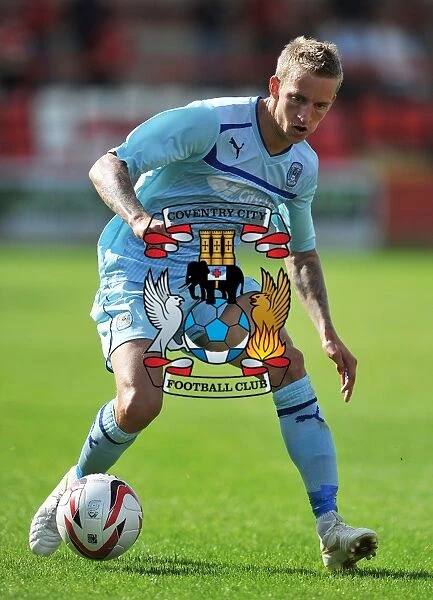 Carl Baker in Action: Coventry City's Pre-Season Showdown against Accrington Stanley at Crown Ground