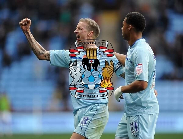 Carl Baker Scores Opening Goal for Coventry City Against Scunthorpe United at Ricoh Arena