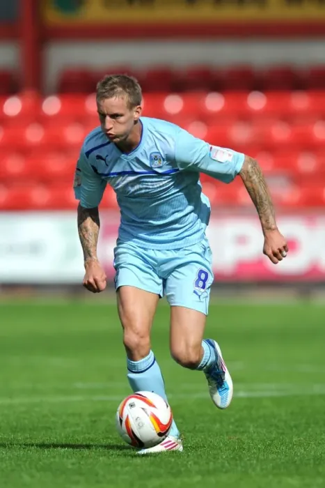 Framed Print : Carl Baker Sparks Coventry City's Npower League One Offensive against Crewe Alexandra at Gresty Road