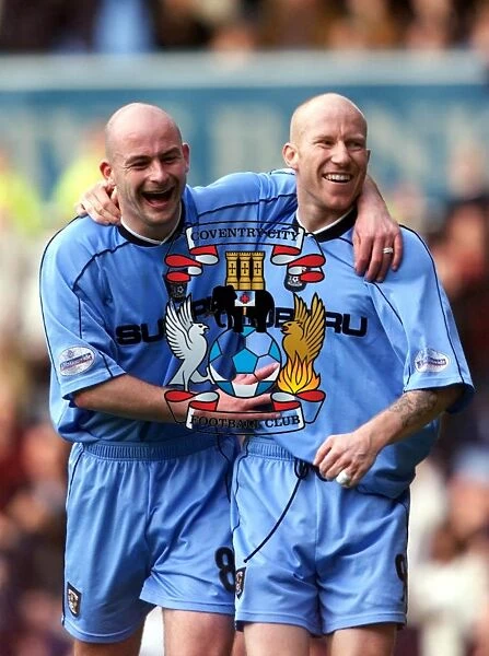 Celebrating Glory: Hughes and Carsley's Penalty Goal Ecstasy vs. Sheffield Wednesday (2001)
