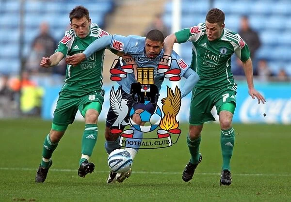 Challenge at Ricoh Arena: Coventry City vs. Peterborough United in Coca-Cola Championship - Leon Best vs. Lee Frecklington and Paul Coutts